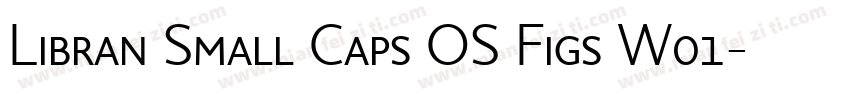 Libran Small Caps OS Figs W01字体转换